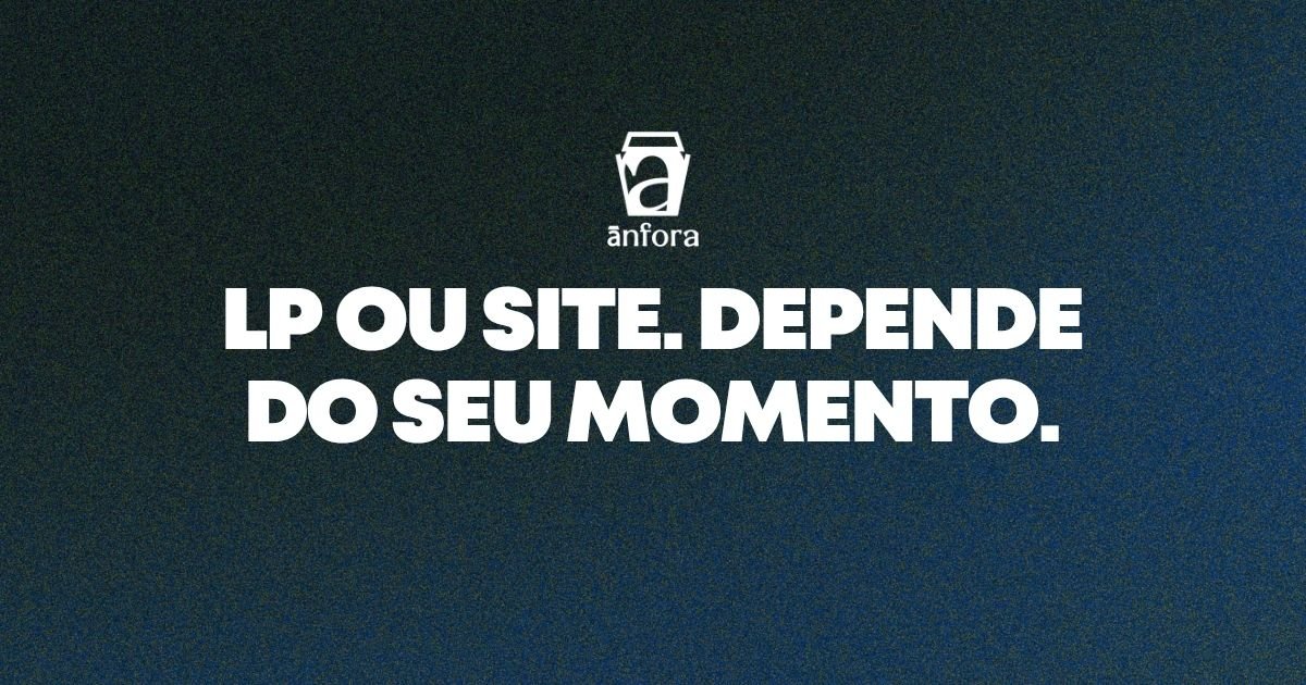 Diferença entre landing page e site completo — quando usar cada um